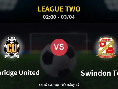 Kết Quả: Cambridge United 1-1 Swindon Town – Highlight & Bàn Thắng | League Two