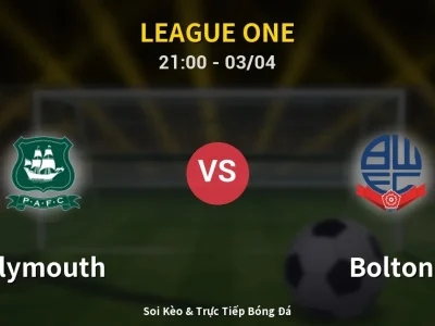 🔴 Trực Tiếp: Plymouth 1-2 Bolton – Link Xem League One (Full HD)