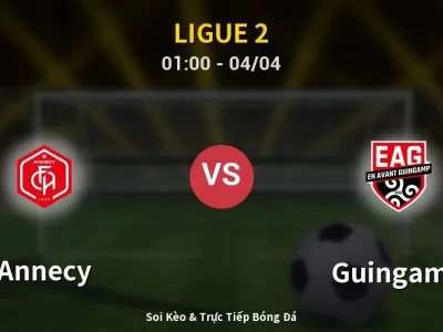 Kết Quả: Annecy 1-0 Guingamp – Highlight & Bàn Thắng | Ligue 2
