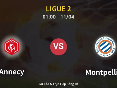 🔴 Trực Tiếp: Annecy 0-0 Montpellier – Link Xem Ligue 2 (Full HD)