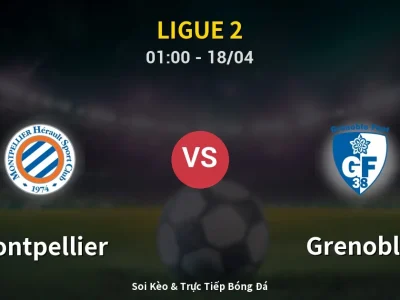 Kết Quả: Montpellier 2-1 Grenoble – Highlight & Bàn Thắng | Ligue 2