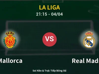 Soi Kèo Mallorca vs Real Madrid – 21:15 04/04 | Nhận Định, Dự Đoán Tỷ Số