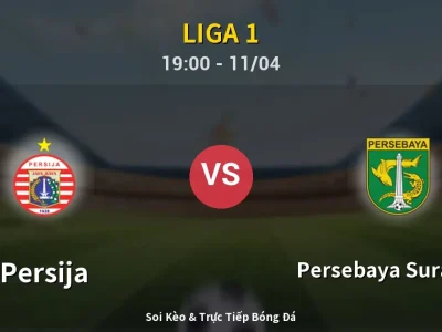 Soi Kèo Persija vs Persebaya Surabaya – 19:00 11/04 | Nhận Định, Dự Đoán Tỷ Số