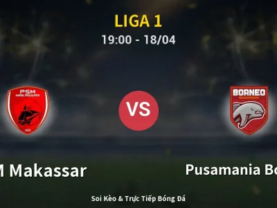 Soi Kèo PSM Makassar vs Pusamania Borneo – 19:00 18/04 | Nhận Định, Dự Đoán Tỷ Số