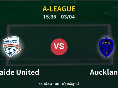 Kết Quả: Adelaide United 1-1 Auckland – Highlight & Bàn Thắng | A-League