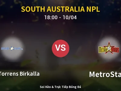 Kết Quả: West Torrens Birkalla 0-0 MetroStars – Highlight & Bàn Thắng | South Australia NPL