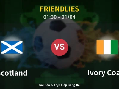 Kết Quả: Scotland 0-1 Ivory Coast – Highlight & Bàn Thắng | Friendlies