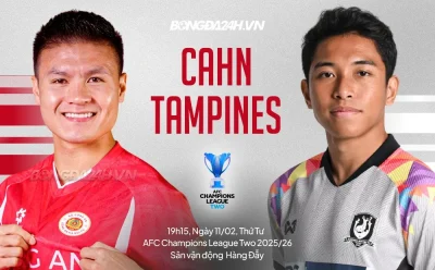 CAHN vs Tampines Rovers: 'Bom tấn' ACL2, liệu đội chủ nhà có nghiền nát đối thủ Singapore? 1